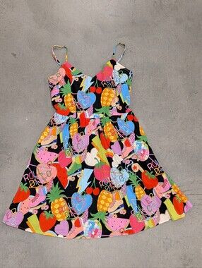 RETROLICIOUS roller disco cotton dress M